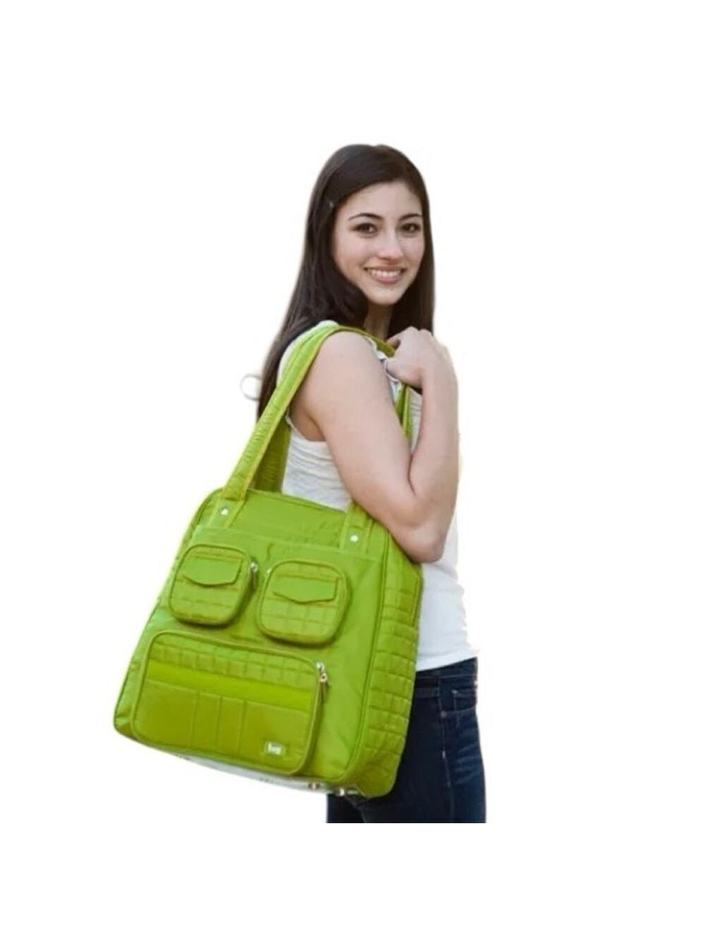 Lug Puddle Jumper Overnight Travel Gym Bag Lime Green